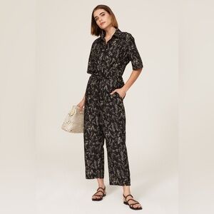 New! Thakoon Botanical Printed Cotton & Silk Utility Jumpsuit Size XL NWT! ✨